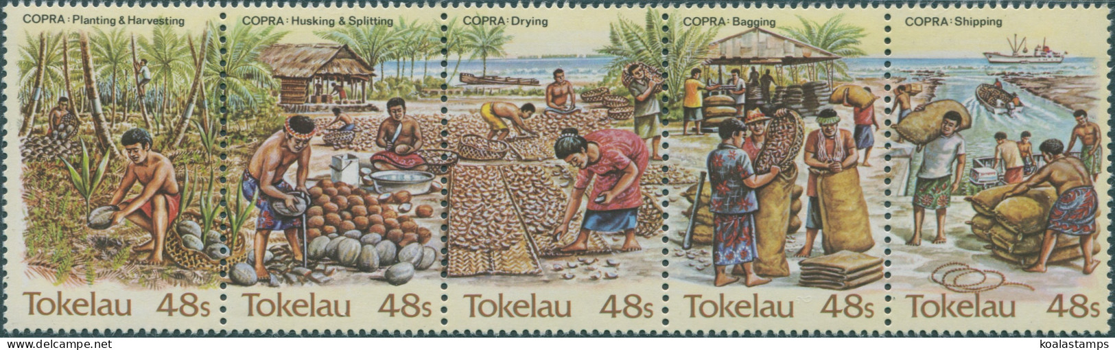 Tokelau 1984 SG103-107 Copra Industry Set MNH - Tokelau