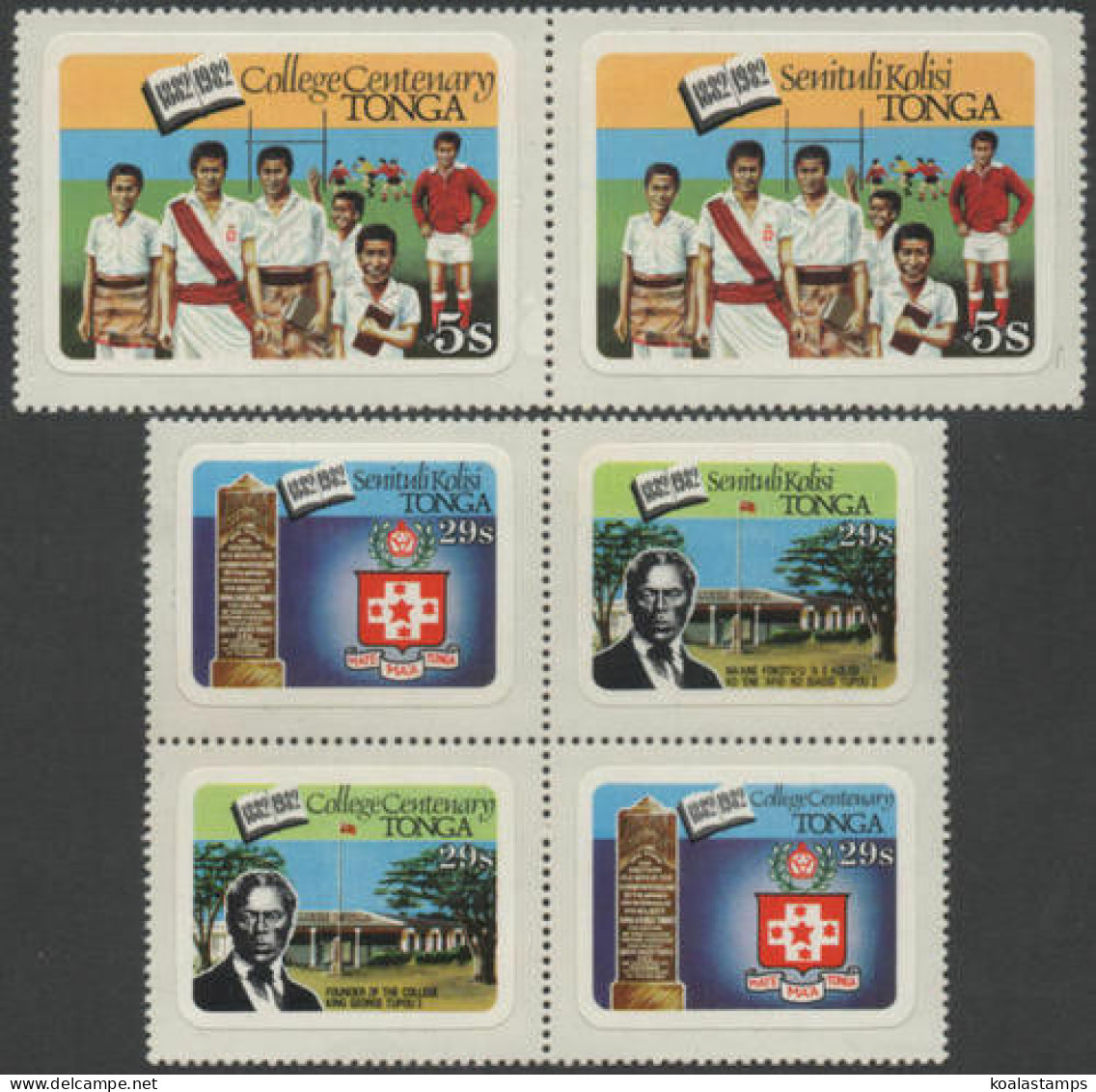 Tonga 1982 SG825-830 College Centenary Set MNH - Tonga (1970-...)