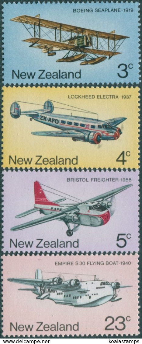 New Zealand 1974 SG1050-1053 Airmail Transport Set MLH - Autres & Non Classés