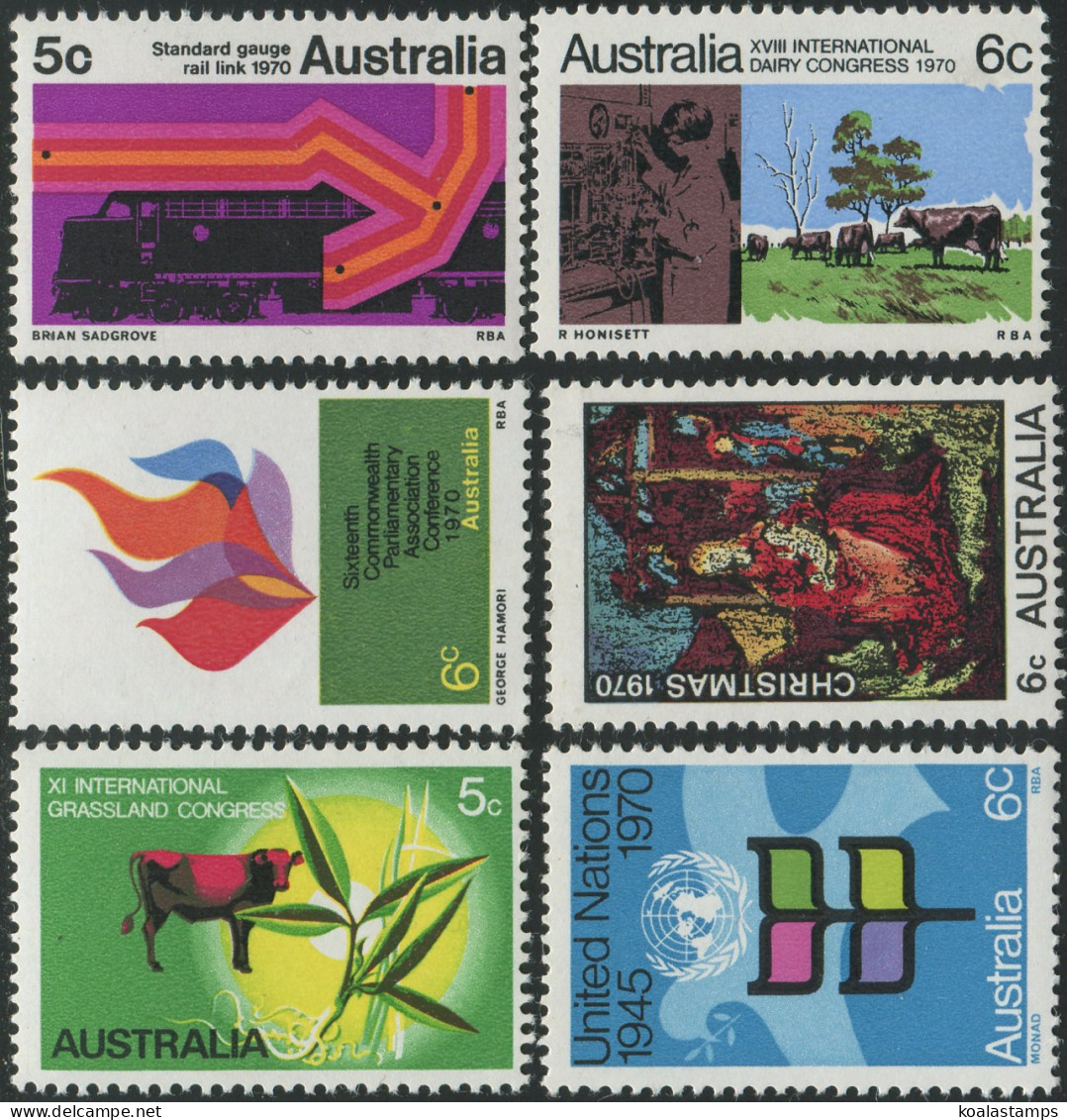 Australia 1970 SG453 Commemoratives Set MNH - Otros & Sin Clasificación