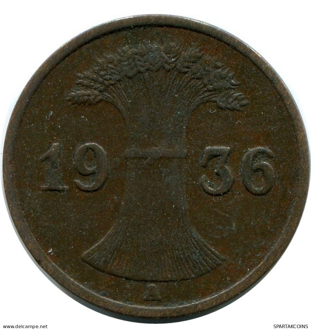 1 REICHSPFENNIG 1936 A ALEMANIA Moneda GERMANY #DA779.E.A - 1 Reichspfennig