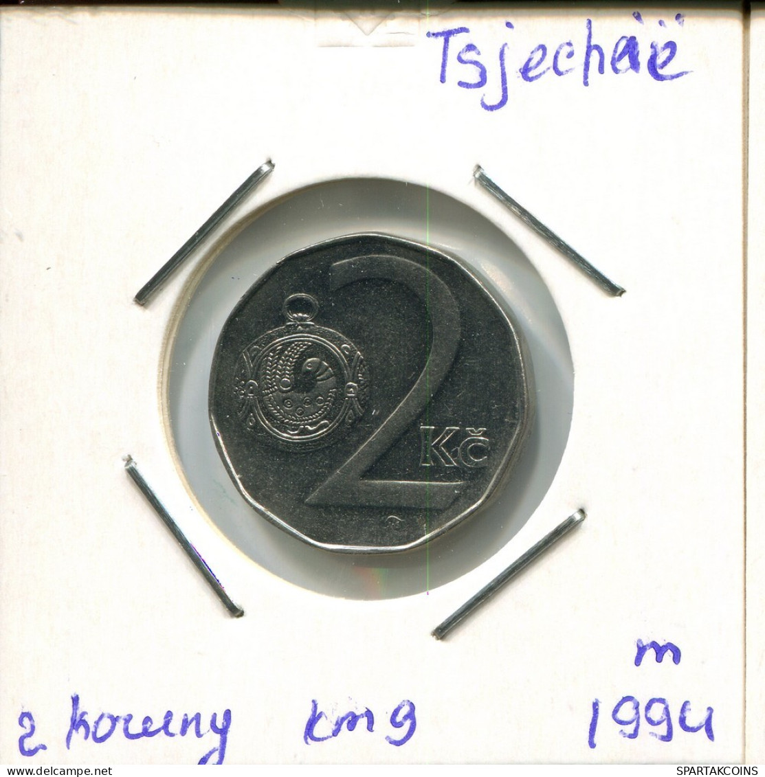 2 KORUN 1994 REPÚBLICA CHECA CZECH REPUBLIC Moneda #AP752.2.E.A - República Checa