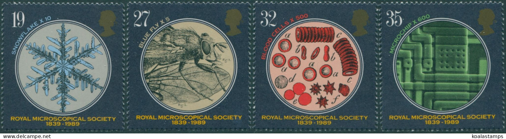 Great Britain 1989 SG1453-1456 QEII Microscopical Set MNH - Non Classificati