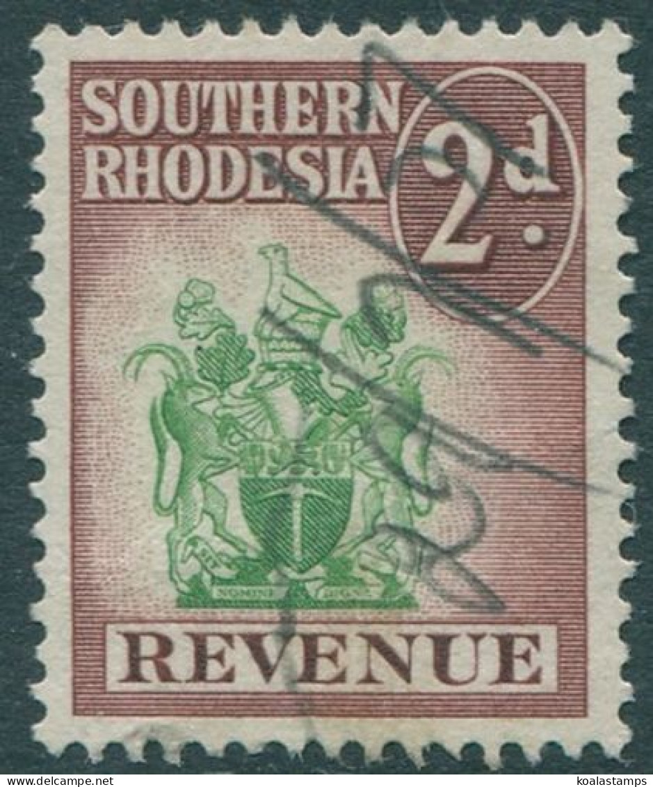 Southern Rhodesia Revenue 2d Arms FU - Zimbabwe (1980-...)
