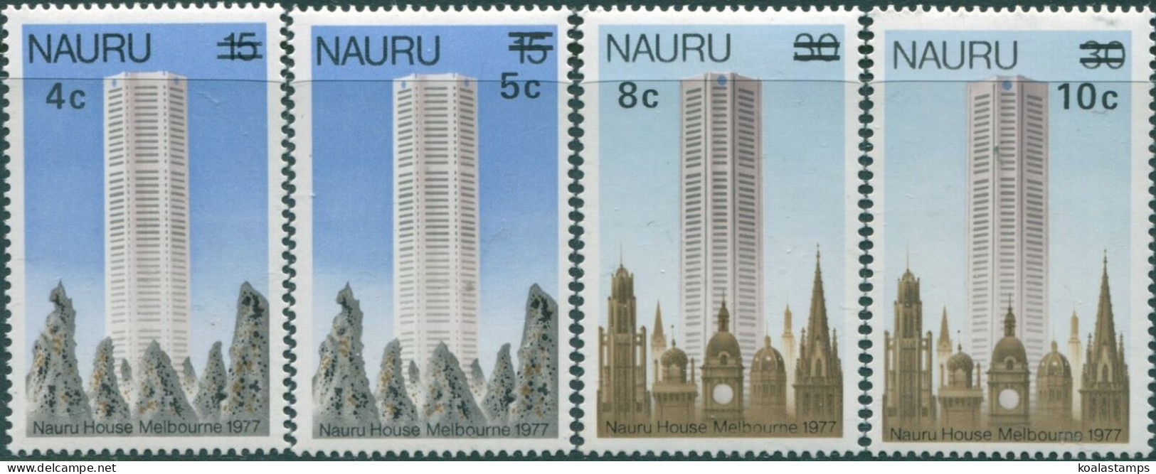 Nauru 1978 SG170-173 Surcharges Set MLH - Nauru