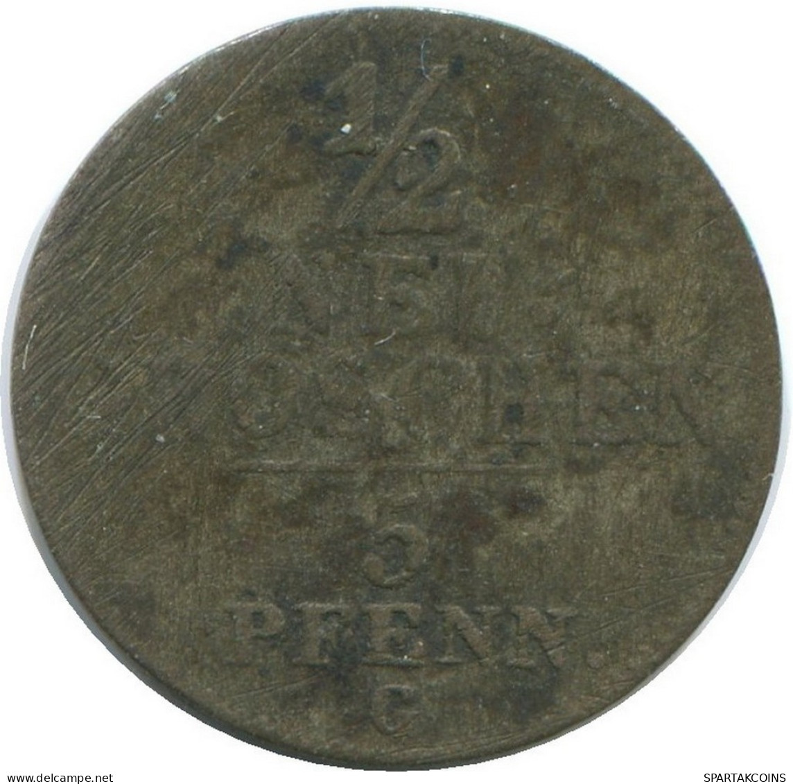 SAXONY 5 PFENNIG 1844 G Dresden Mint PLATA German States #DE10638.16.E.A - Otros & Sin Clasificación