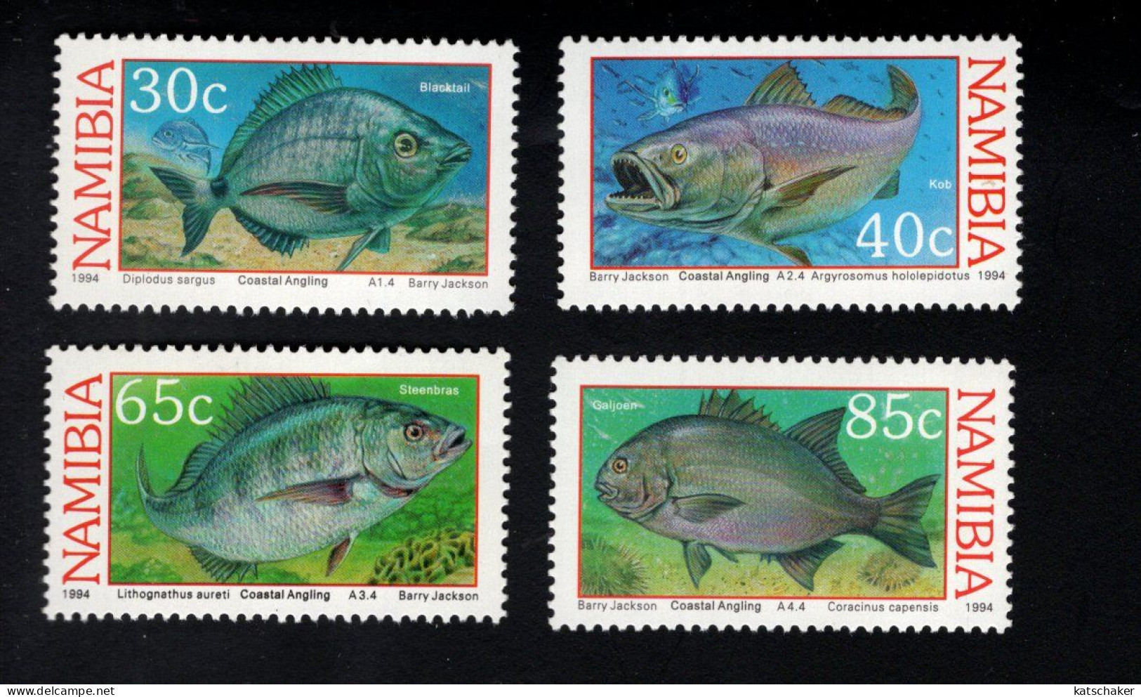 2025334277 1994 SCOTT 755 758 (XX) POSTFRIS MINT NEVER HINGED - FAUNA - FISH - Namibië (1990- ...)