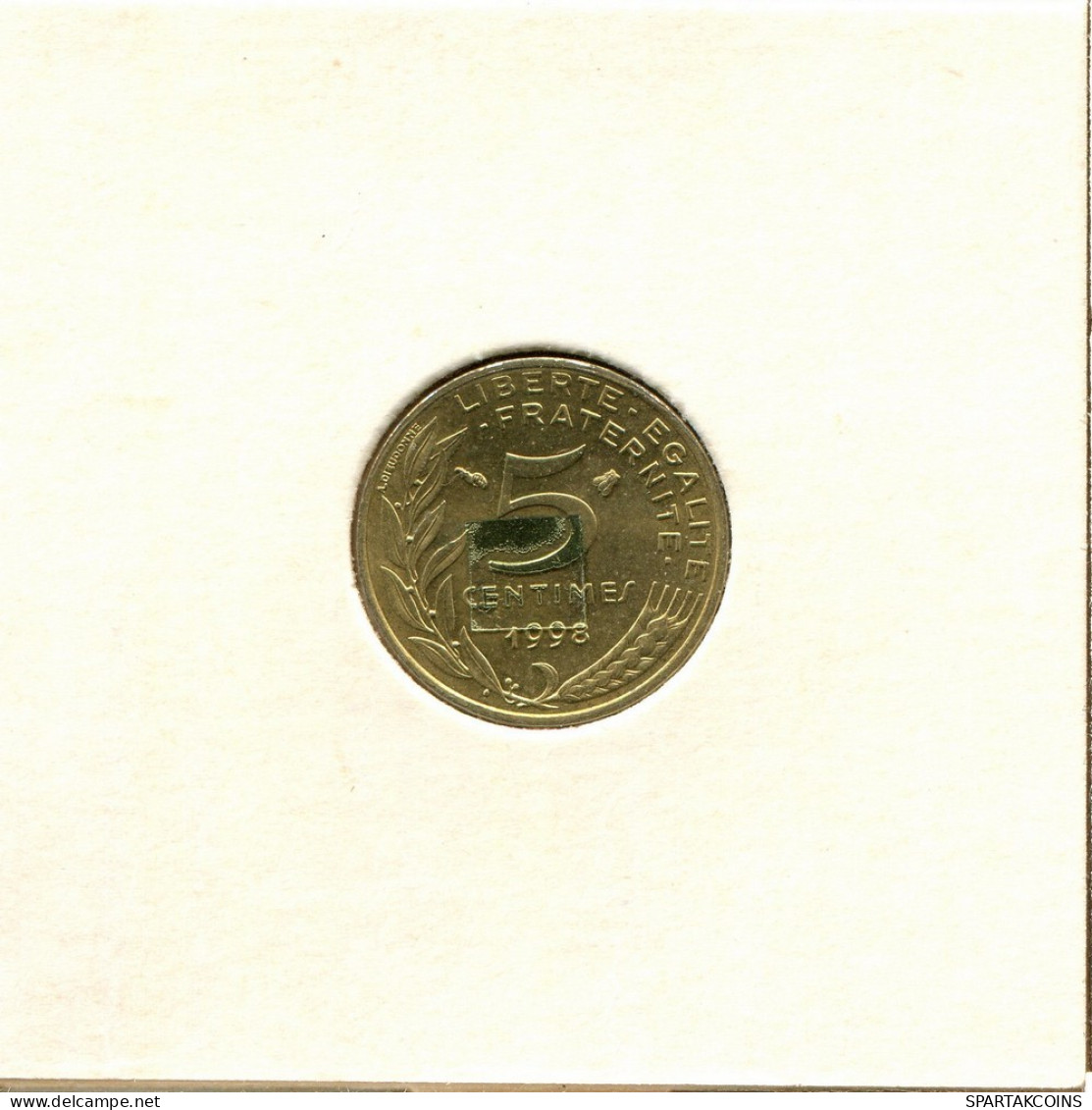 5 CENTIMES 1998 FRANCIA FRANCE Moneda #BB437.E.A - 5 Centimes