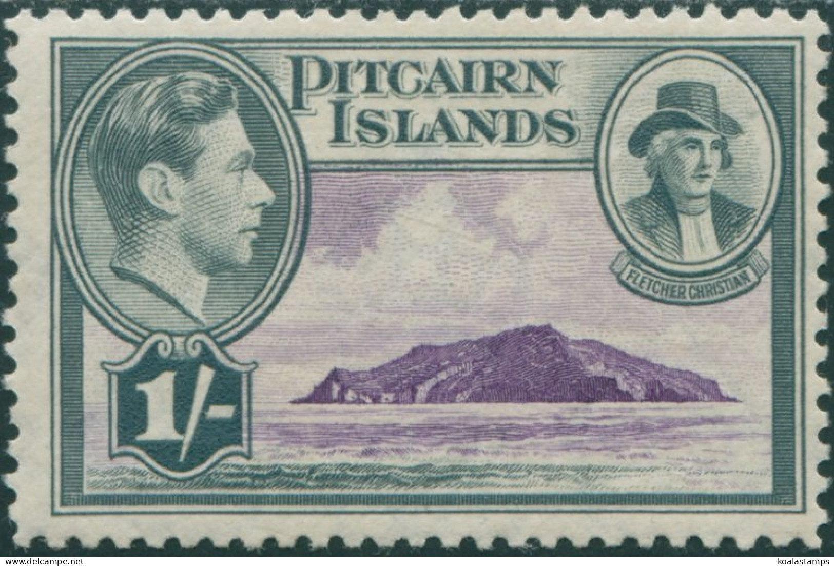 Pitcairn Islands 1940 SG7 1/- Christian And Island MNH - Pitcairn Islands