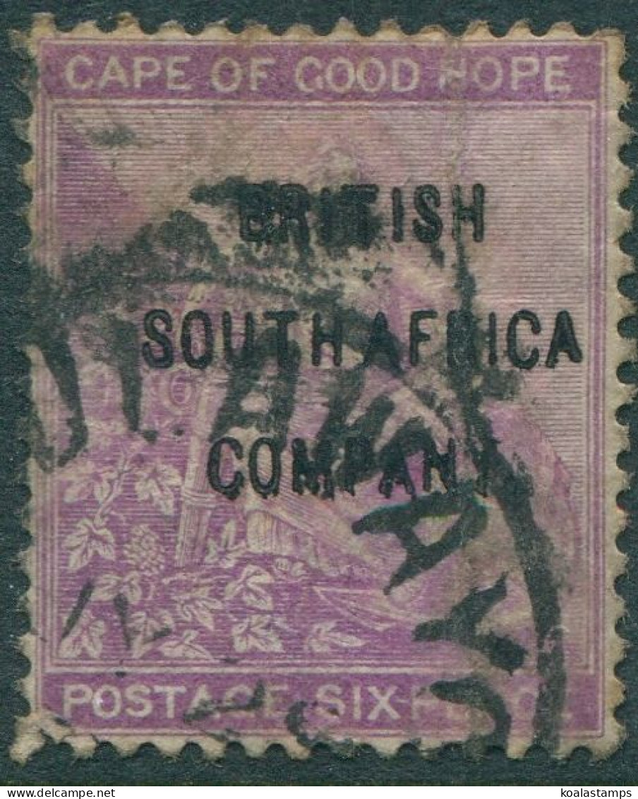 Rhodesia 1896 SG63 6d Purple BRITISH SOUTH AFRICA COMPANY Ovpt FU - Zimbabwe (1980-...)