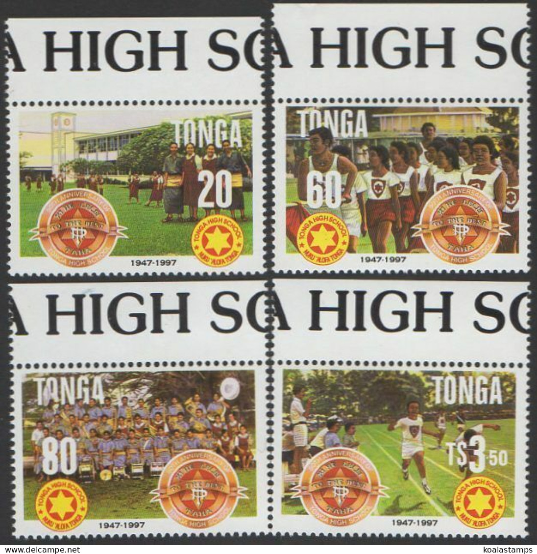 Tonga 1997 SG1393-1396 50th High School Anniversary Set MNH - Tonga (1970-...)