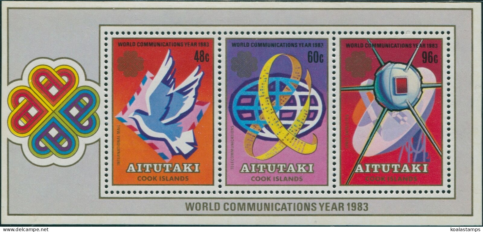 Aitutaki 1983 SG469 World Communications Year MS MNH - Cookinseln