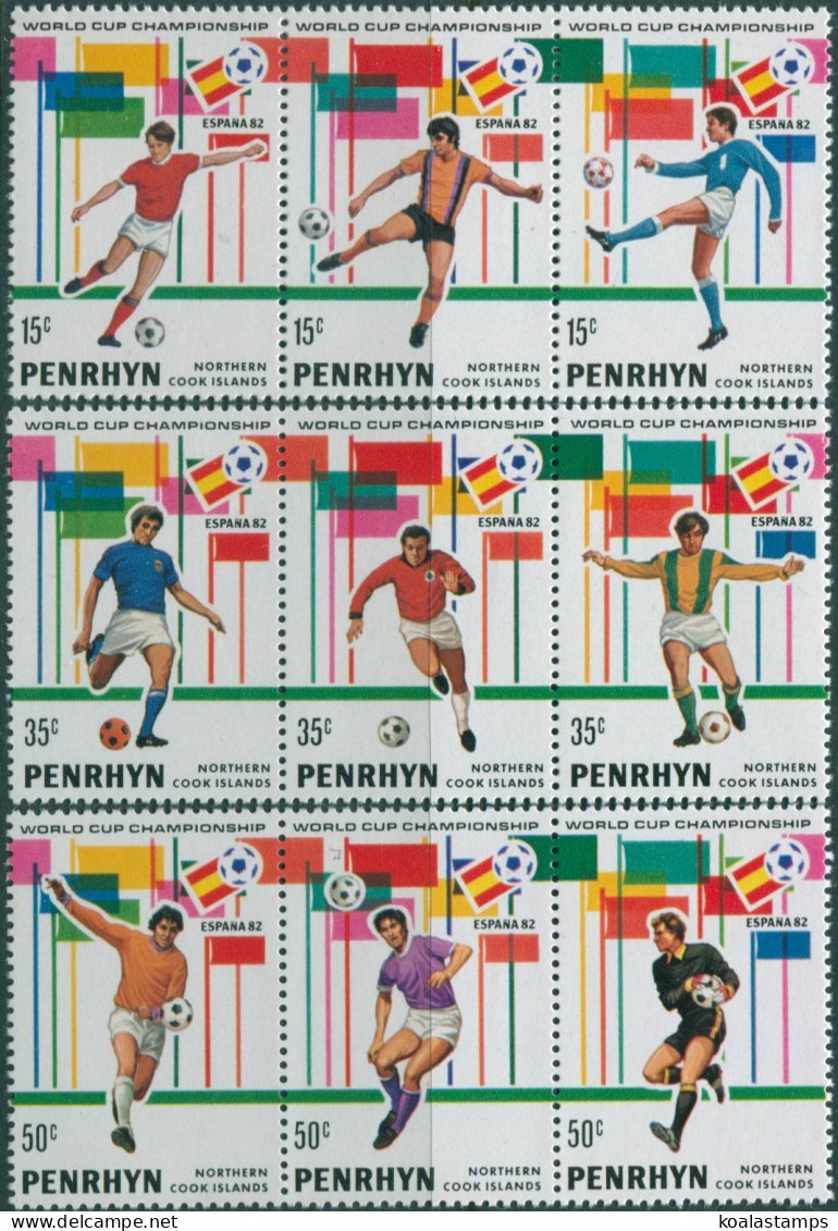 Cook Islands Penrhyn 1981 SG235-243 World Cup Football Set MNH - Penrhyn