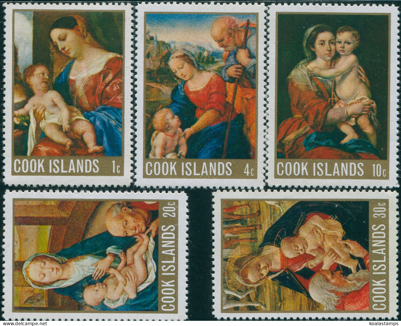 Cook Islands 1968 SG283-287 Christmas Set MNH - Cookinseln