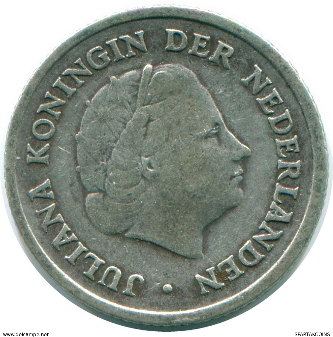 1/10 GULDEN 1957 NETHERLANDS ANTILLES SILVER Colonial Coin #NL12163.3.U.A - Antilles Néerlandaises