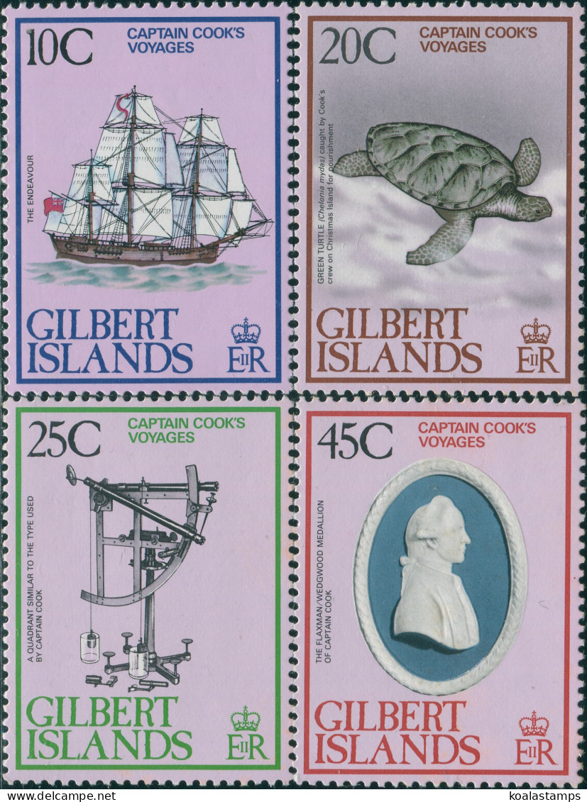 Gilbert Islands 1979 SG80-83 Captain Cook's Voyages Set MNH - Kiribati (1979-...)