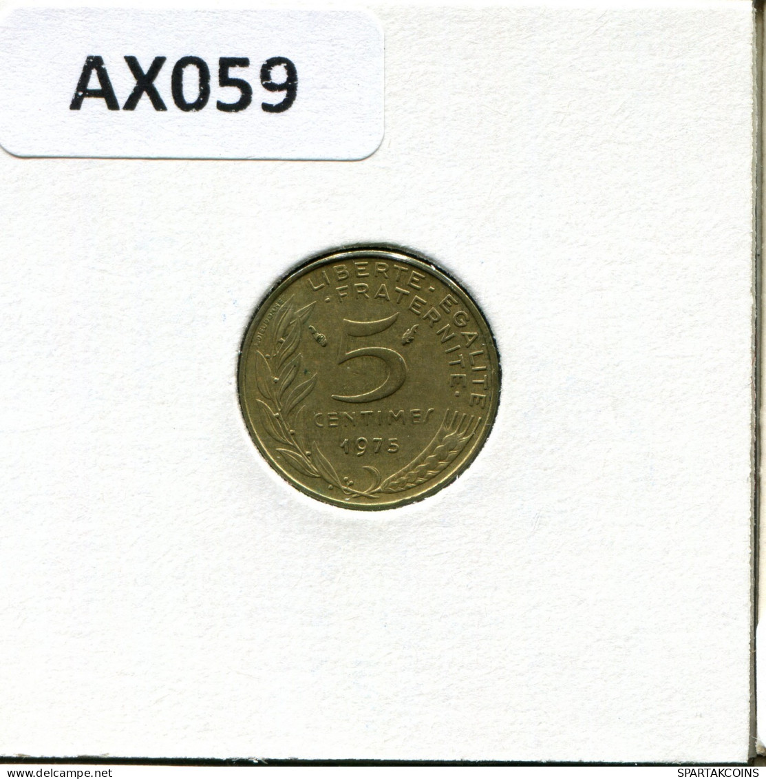 5 CENTIMES 1975 FRANCIA FRANCE Moneda #AX059.E.A - 5 Centimes