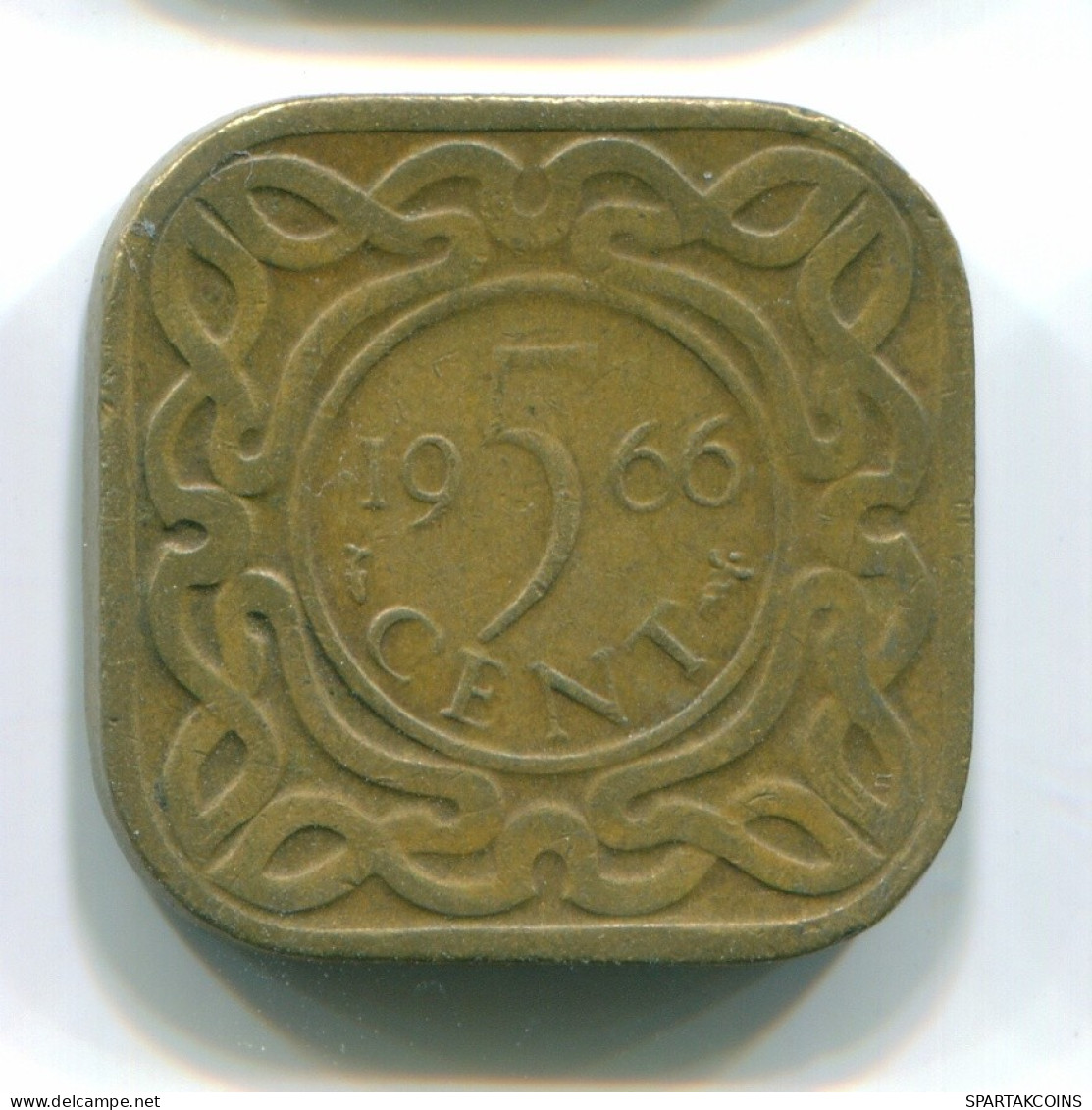 5 CENTS 1966 SURINAME Netherlands Nickel-Brass Colonial Coin #S12802.U.A - Surinam 1975 - ...