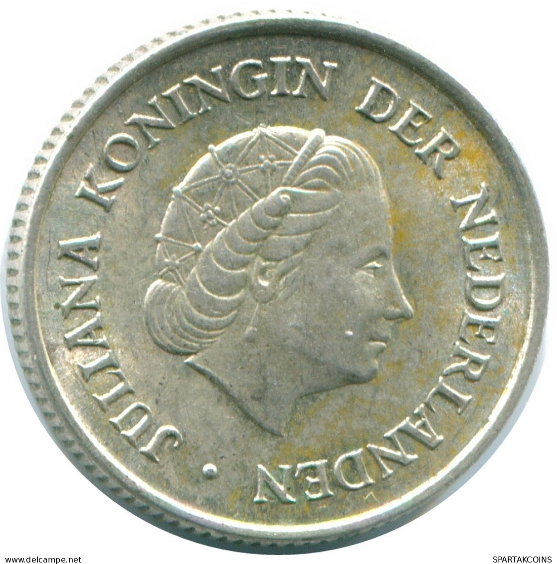 1/4 GULDEN 1970 ANTILLES NÉERLANDAISES ARGENT Colonial Pièce #NL11653.4.F.A - Antilles Néerlandaises