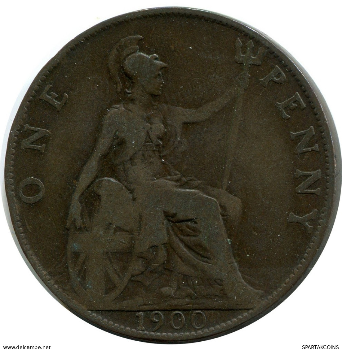 PENNY 1900 UK GRANDE-BRETAGNE GREAT BRITAIN Pièce #BA997.F.A - D. 1 Penny