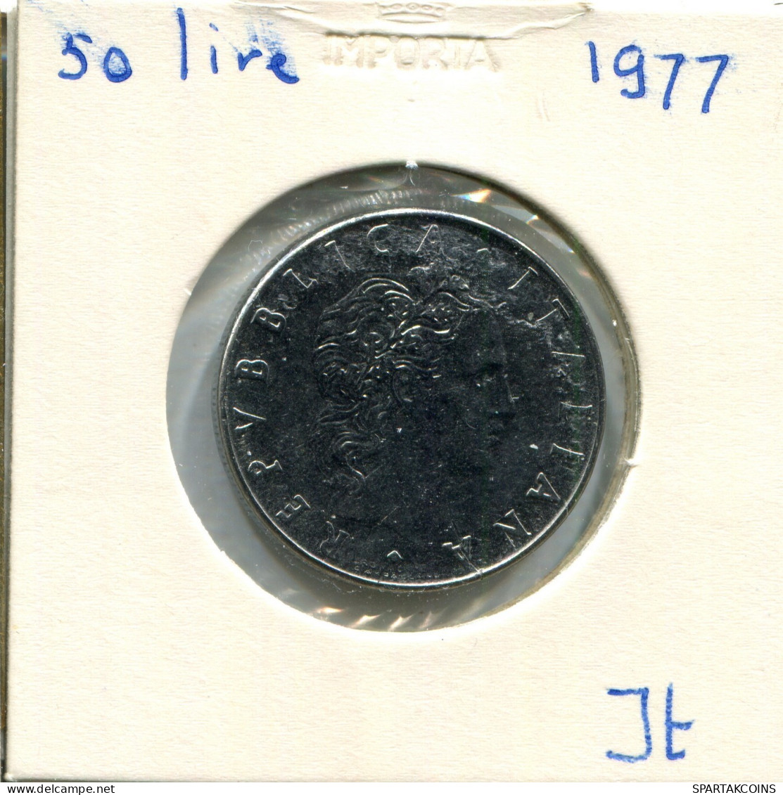 50 LIRE 1977 ITALY Coin #AW764.U.A - 50 Liras