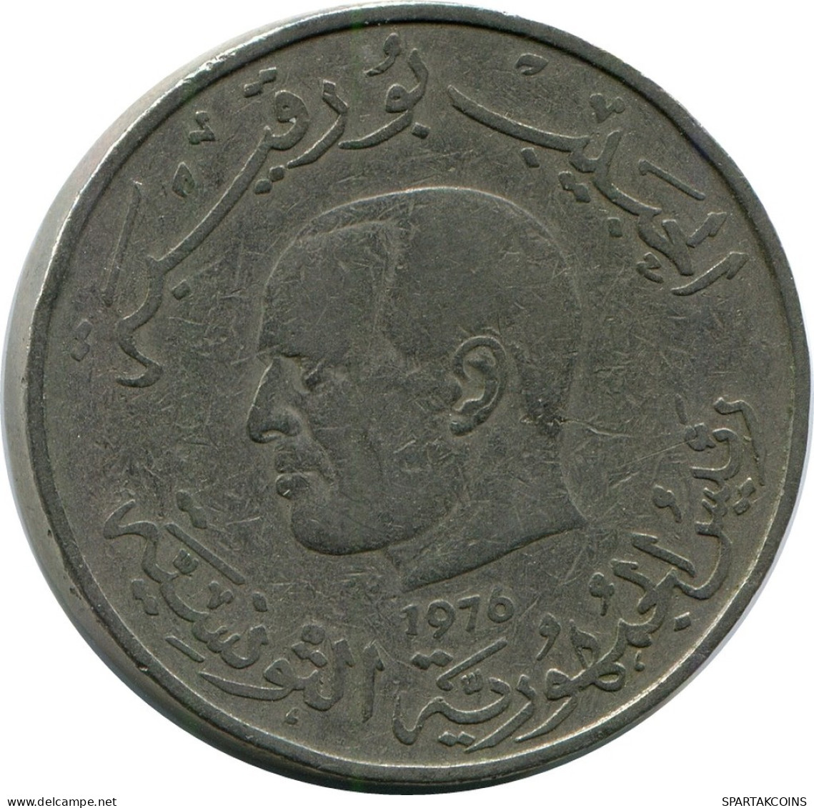 1 DINAR 1976 TÚNEZ TUNISIA Moneda #AR242.E.A - Túnez