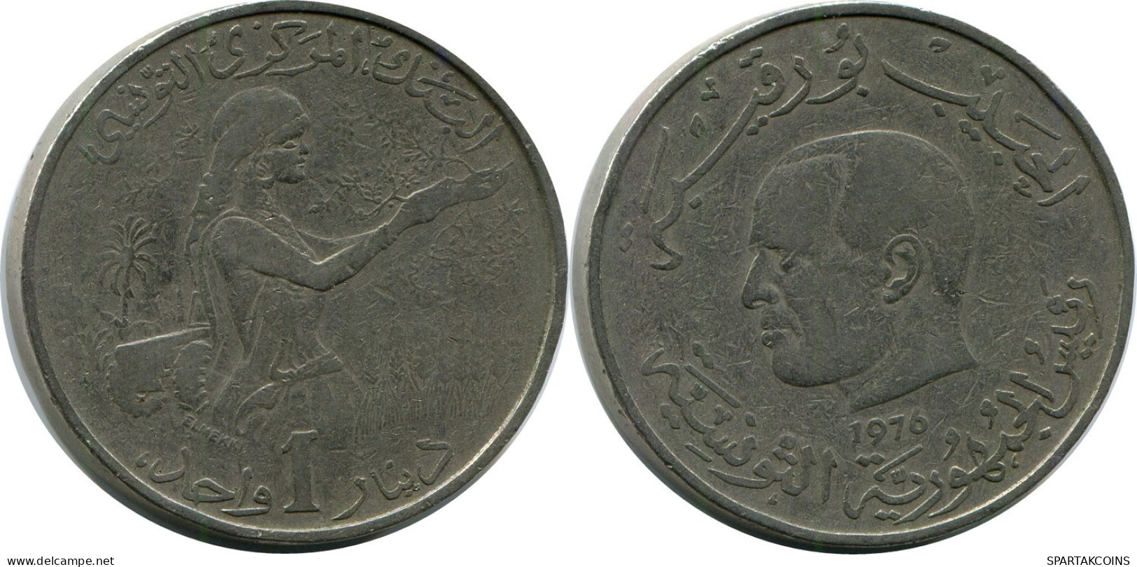1 DINAR 1976 TÚNEZ TUNISIA Moneda #AR242.E.A - Túnez