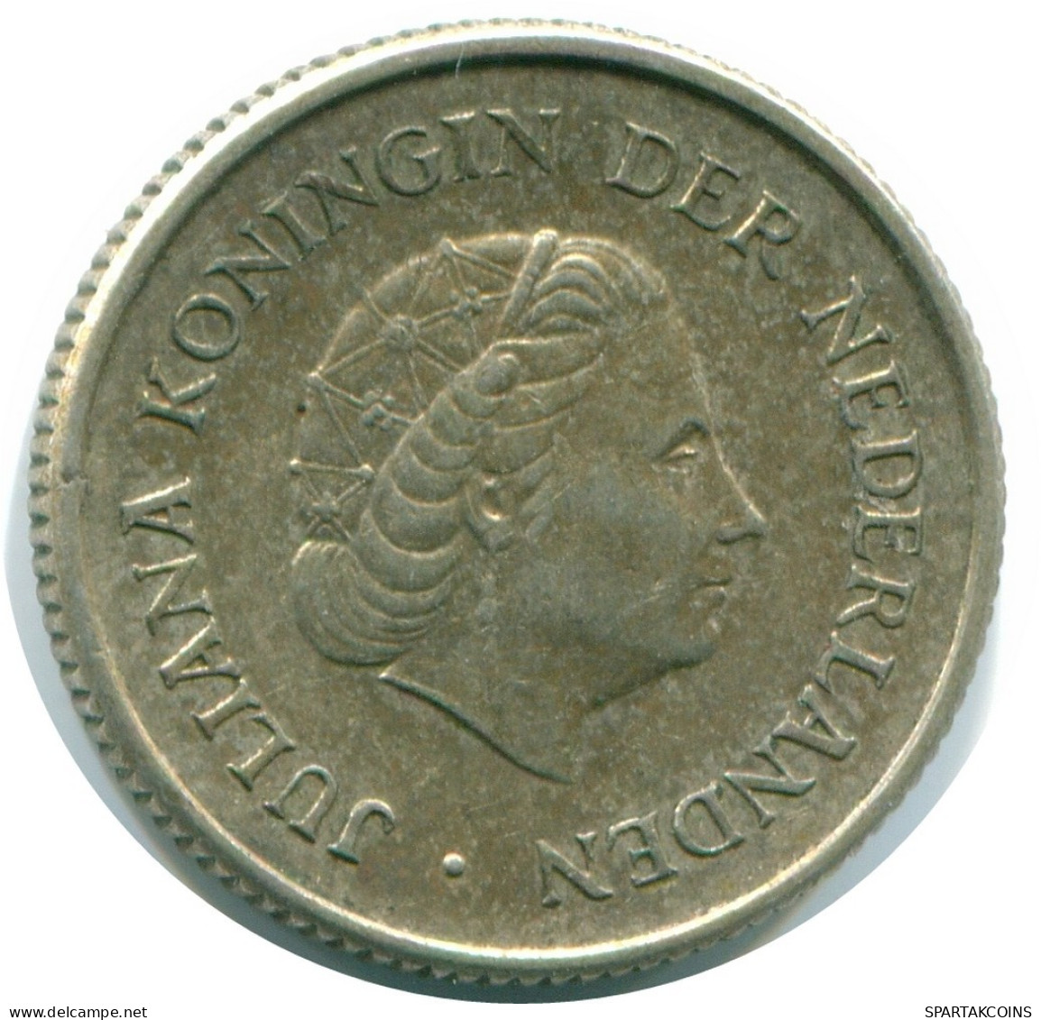 1/4 GULDEN 1967 NIEDERLÄNDISCHE ANTILLEN SILBER Koloniale Münze #NL11529.4.D.A - Antilles Néerlandaises