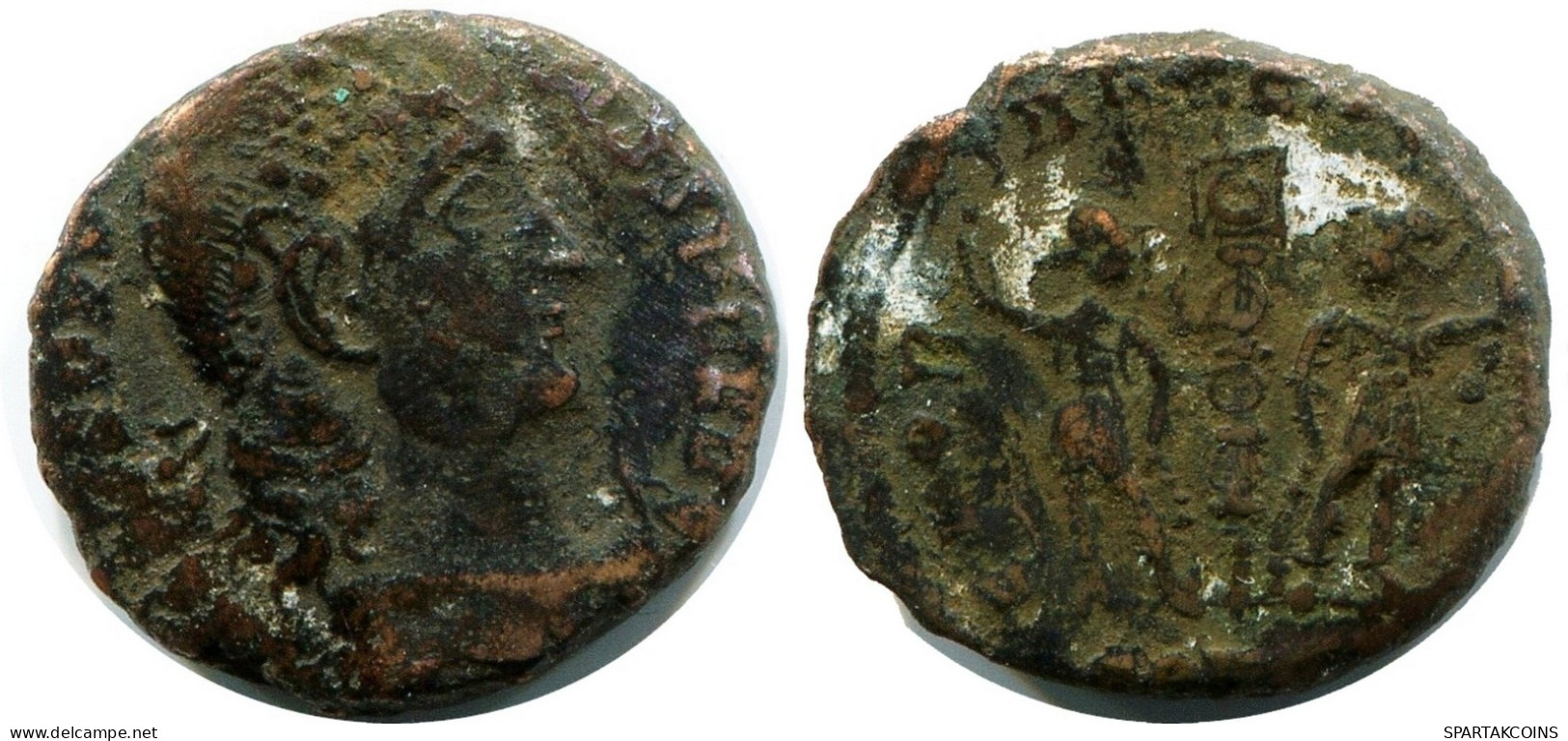 CONSTANS MINTED IN CONSTANTINOPLE FROM THE ROYAL ONTARIO MUSEUM #ANC11923.14.U.A - The Christian Empire (307 AD To 363 AD)