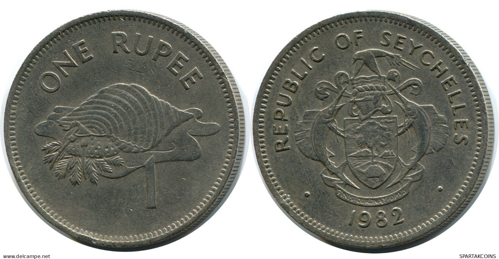 1 RUPEE 1982 SEYCHELLES Coin #AZ237.U.A - Seychelles