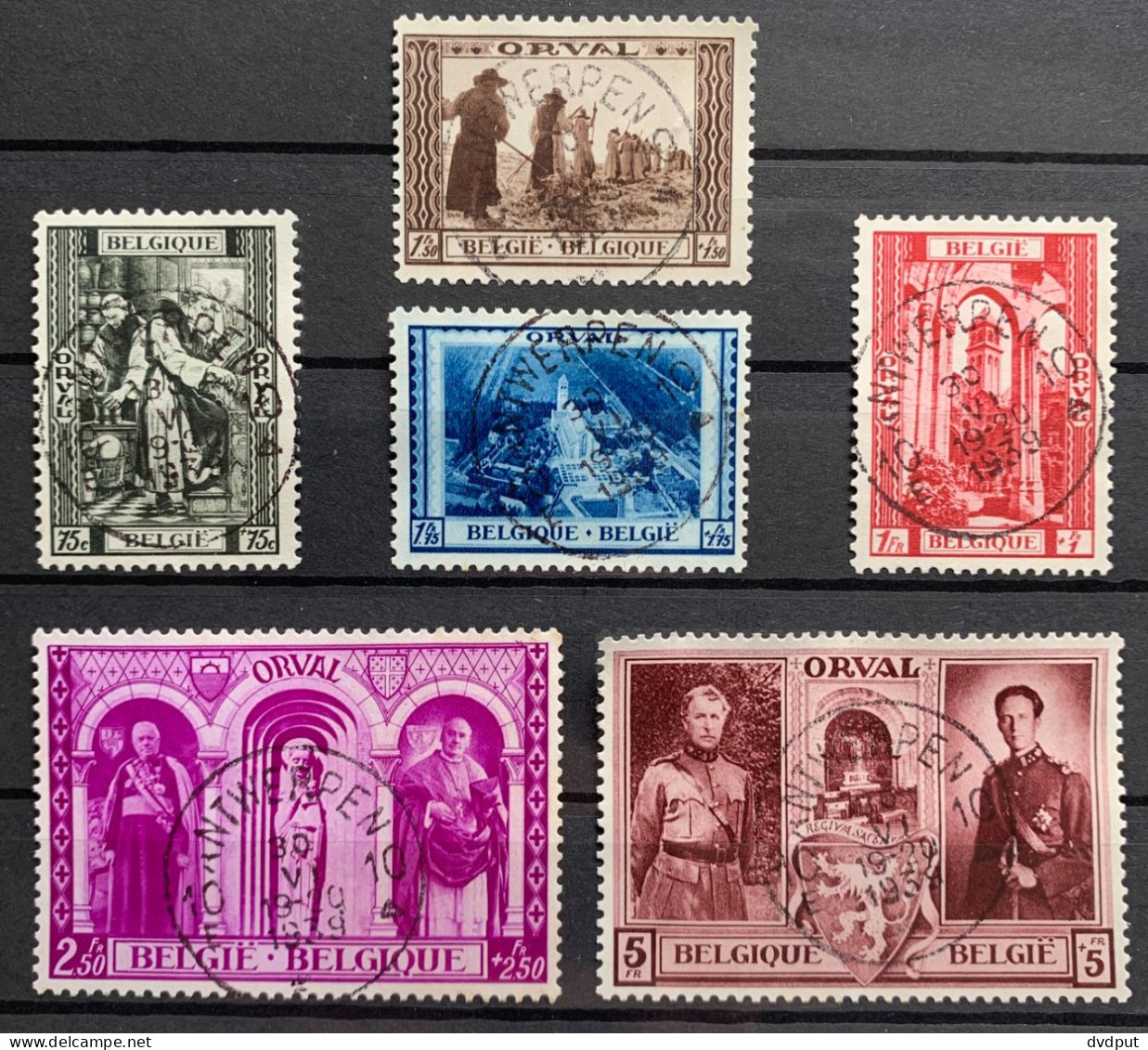 België, 1939, Nr 513/18, Gestempeld ANTWERPEN 10, OBP 31€ - Gebraucht