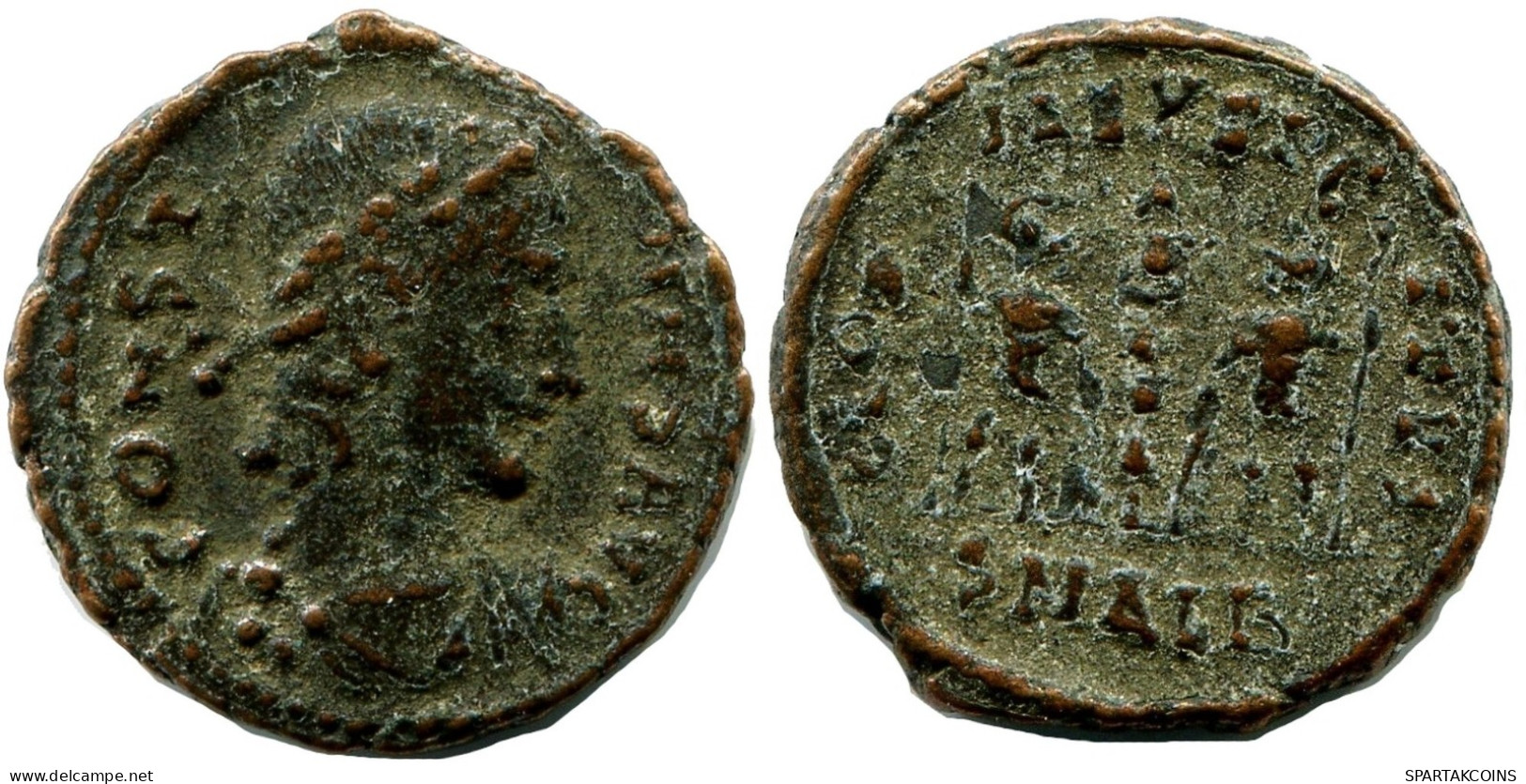 CONSTANS MINTED IN ALEKSANDRIA FROM THE ROYAL ONTARIO MUSEUM #ANC11483.14.F.A - The Christian Empire (307 AD To 363 AD)