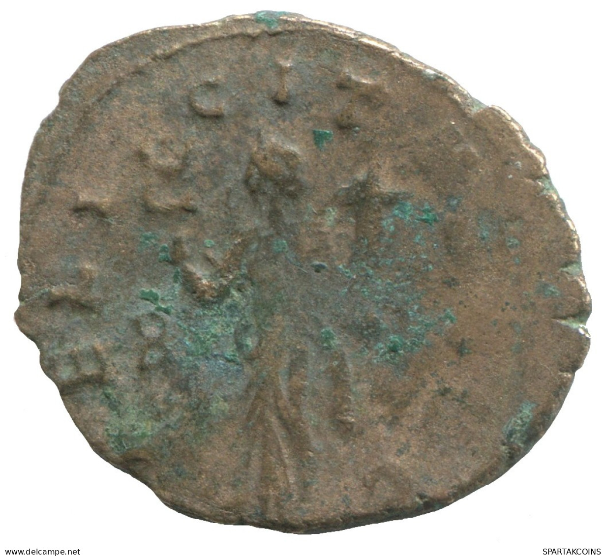 LATE ROMAN IMPERIO Follis Antiguo Auténtico Roman Moneda 3.4g/23mm #SAV1086.9.E.A - The End Of Empire (363 AD Tot 476 AD)