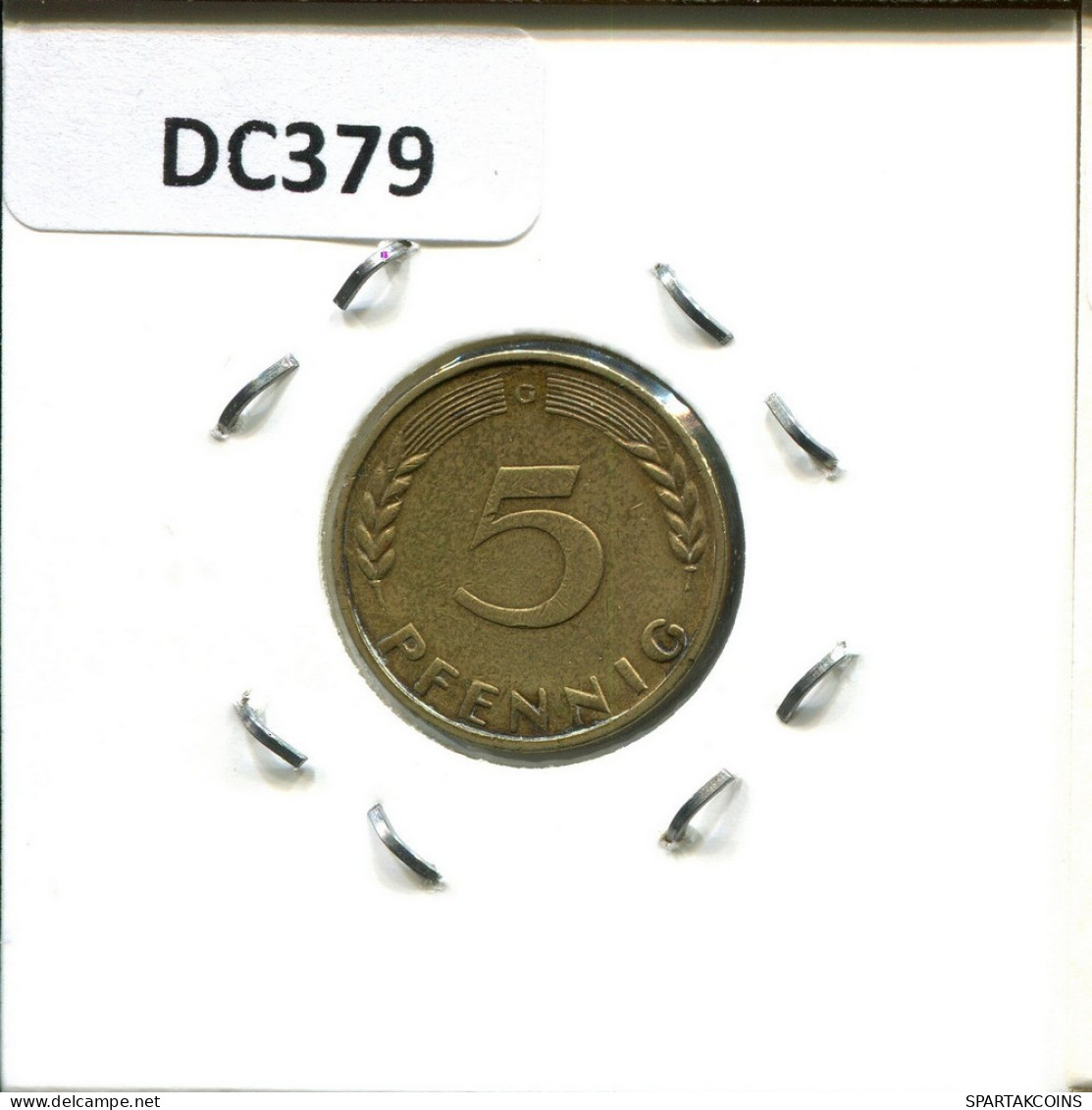 5 PFENNIG 1970 G WEST & UNIFIED GERMANY Coin #DC379.U.A - 5 Pfennig