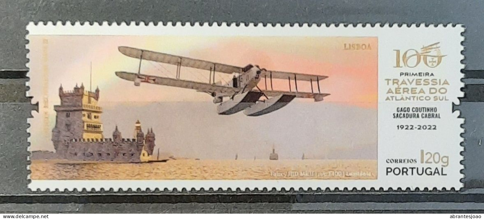 2022 - Portugal - MNH - 100 Years Since The First Air Crossing Of South Atlantic - 3 Stamps - Ongebruikt