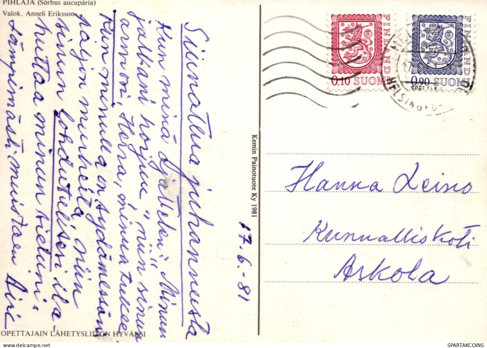 FLEURS Vintage Carte Postale CPSM #PAR551.A - Fleurs
