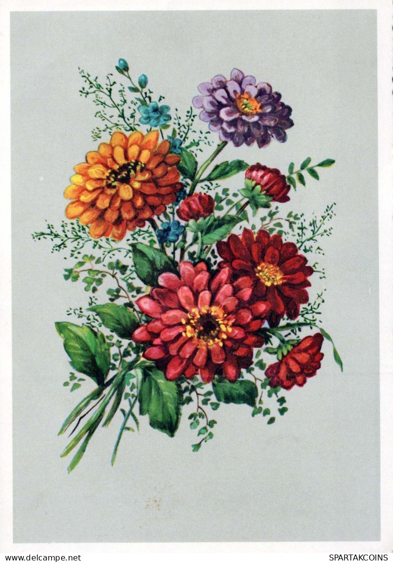 FLOWERS Vintage Postcard CPSM #PAR333.A - Fleurs