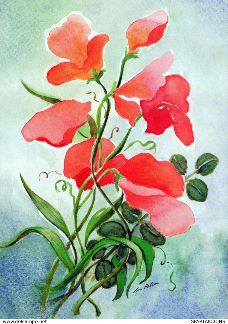 FLOWERS Vintage Postcard CPSM #PAR318.A - Fleurs