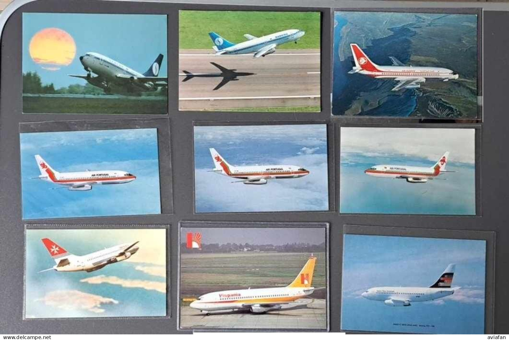 9 Different B737 Postcards - Airline Issues - 1946-....: Moderne
