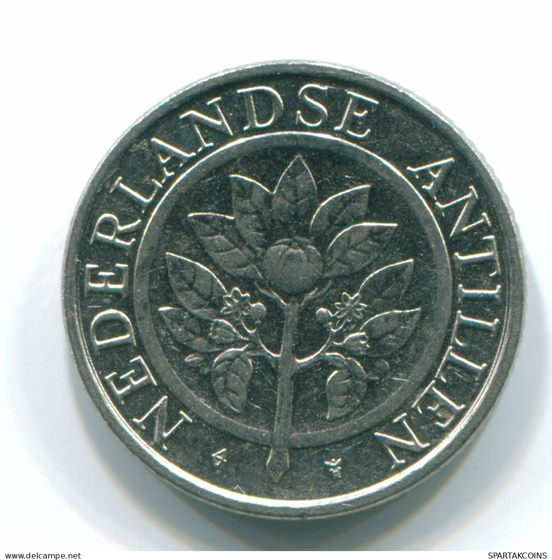 10 CENTS 1991 NETHERLANDS ANTILLES Nickel Colonial Coin #S11348.U.A - Niederländische Antillen