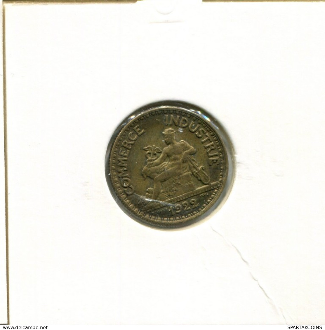 50 CENTIMES 1922 FRANCIA FRANCE Moneda #AK935.E.A - 50 Centimes