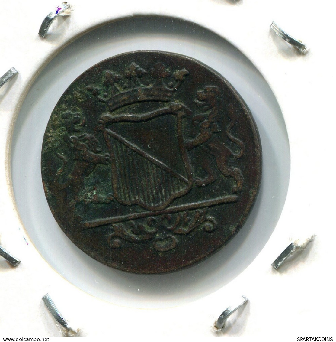 1754 UTRECHT VOC DUIT NEERLANDÉS NETHERLANDS Colonial Moneda #VOC1568.10.E.A - Dutch East Indies