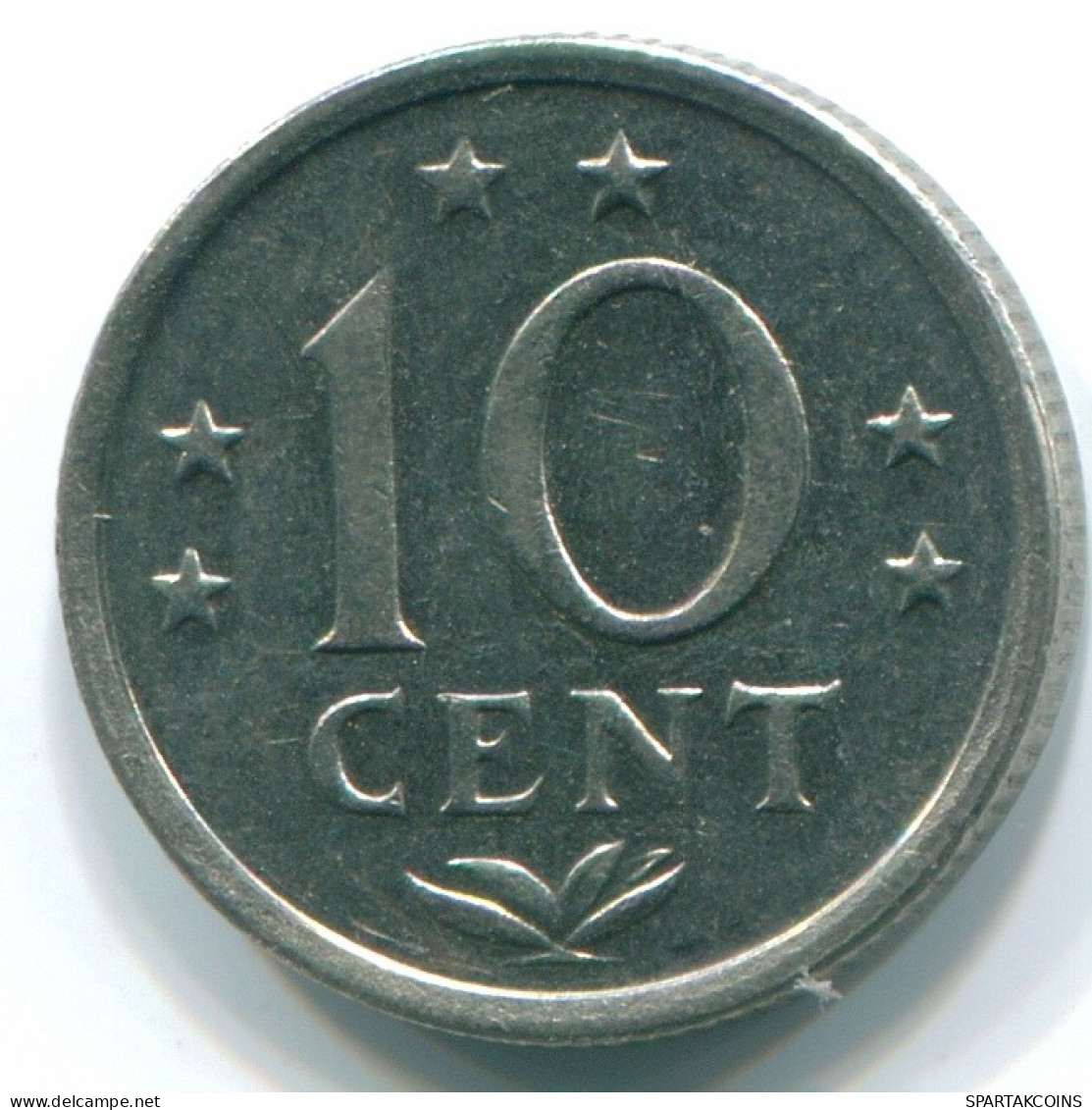 10 CENTS 1970 ANTILLES NÉERLANDAISES Nickel Colonial Pièce #S13370.F.A - Netherlands Antilles