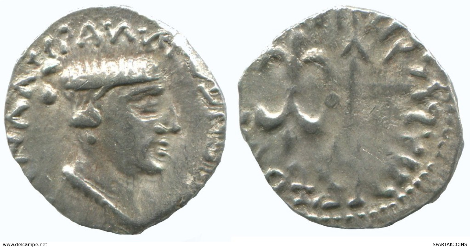 INDO-SKYTHIANS WESTERN KSHATRAPAS KING NAHAPANA AR DRACHM GREEK GRIECHISCHE Münze #AA448.40.D.A - Grecques