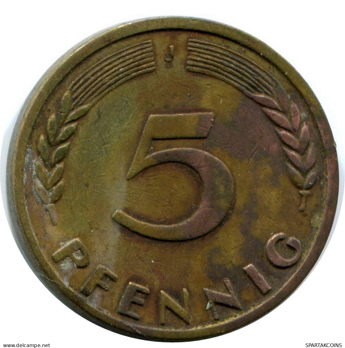 5 PFENNIG 1950 J BRD ALEMANIA Moneda GERMANY #AW967.E.A - 5 Pfennig