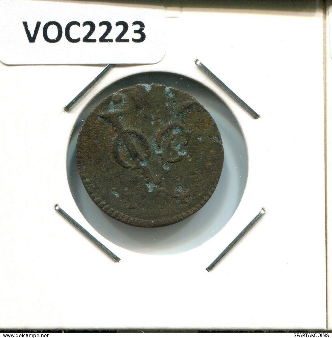 1734 HOLLAND VOC DUIT NETHERLANDS INDIES NEW YORK COLONIAL PENNY #VOC2223.7.U.A - Indie Olandesi