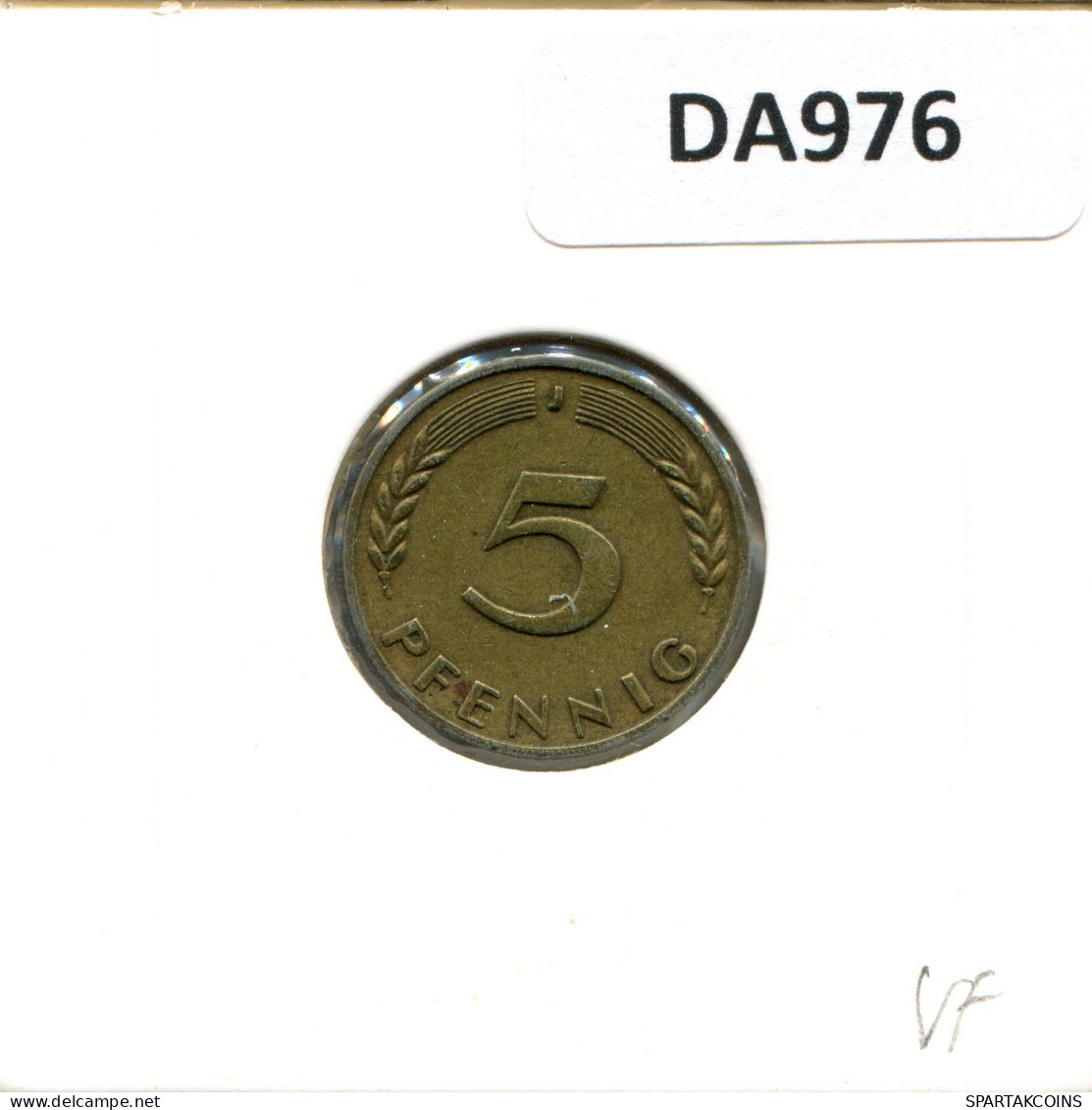 5 PFENNIG 1966 J BRD DEUTSCHLAND Münze GERMANY #DA976.D.A - 5 Pfennig