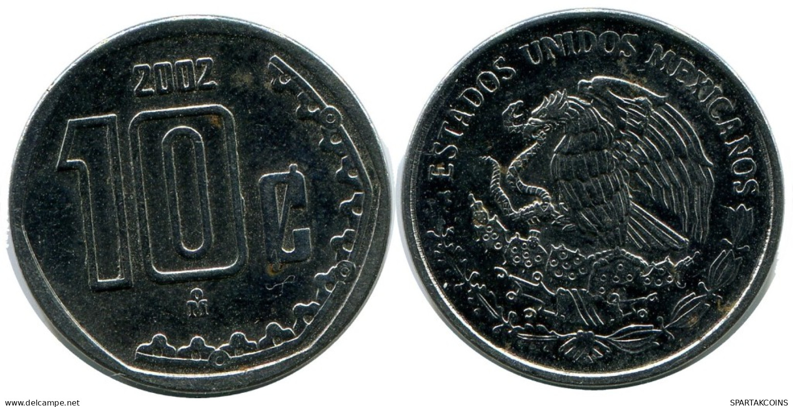 10 CENTAVOS 2002 MEXICO Coin #AH414.5.U.A - México