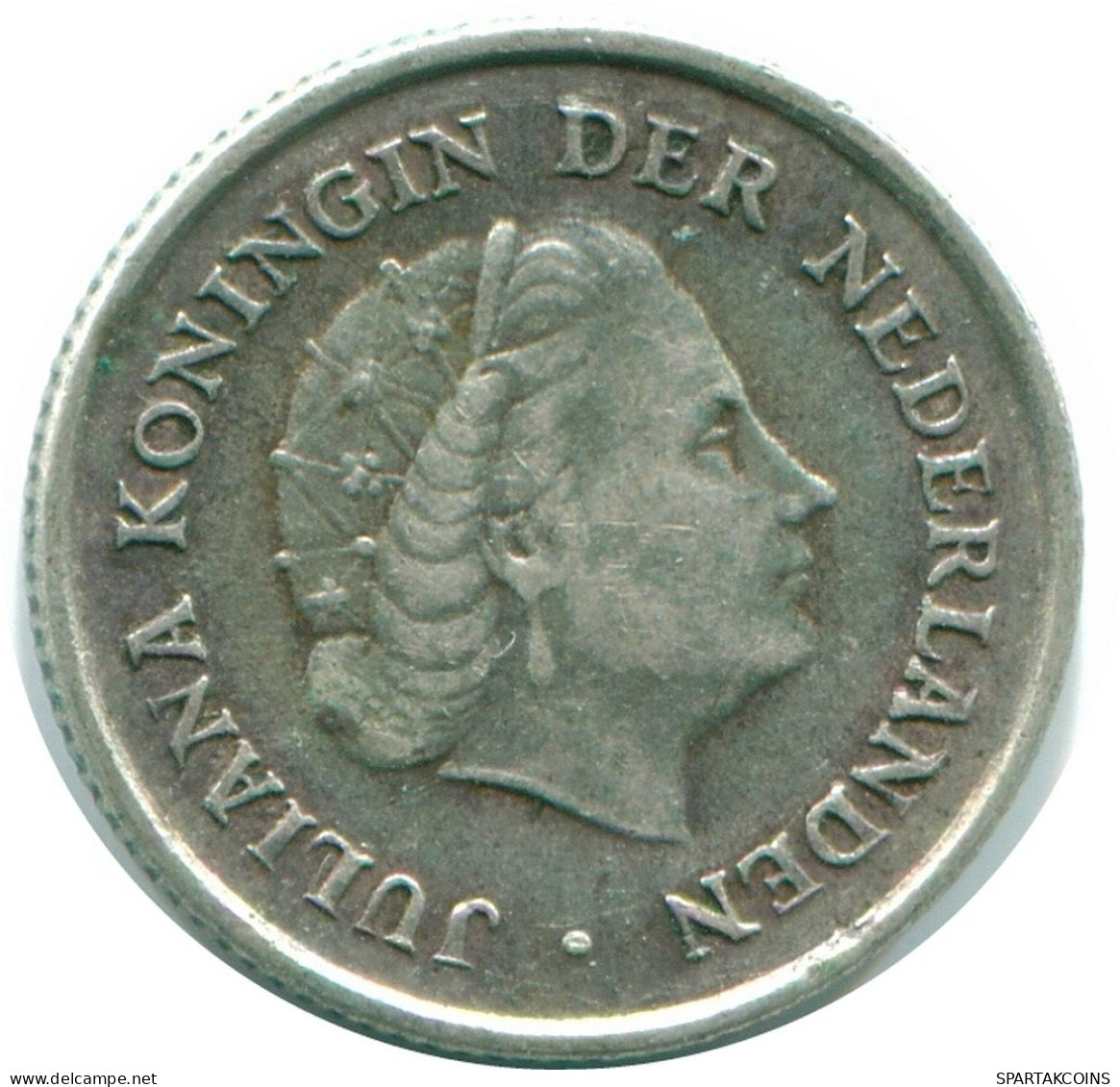 1/10 GULDEN 1960 ANTILLAS NEERLANDESAS PLATA Colonial Moneda #NL12303.3.E.A - Antilles Néerlandaises