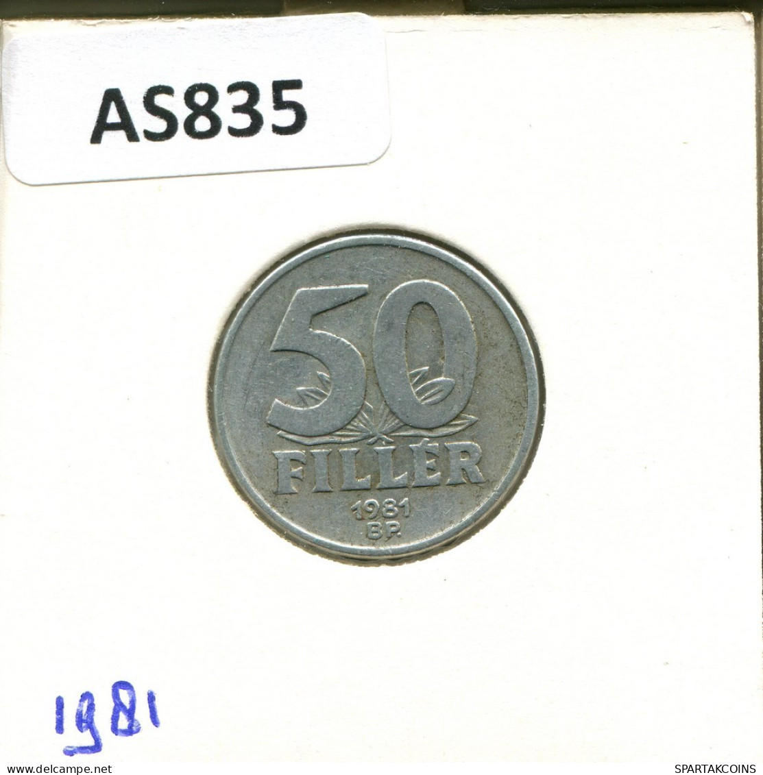 50 FILLER 1981 HUNGRÍA HUNGARY Moneda #AS835.E.A - Hongarije